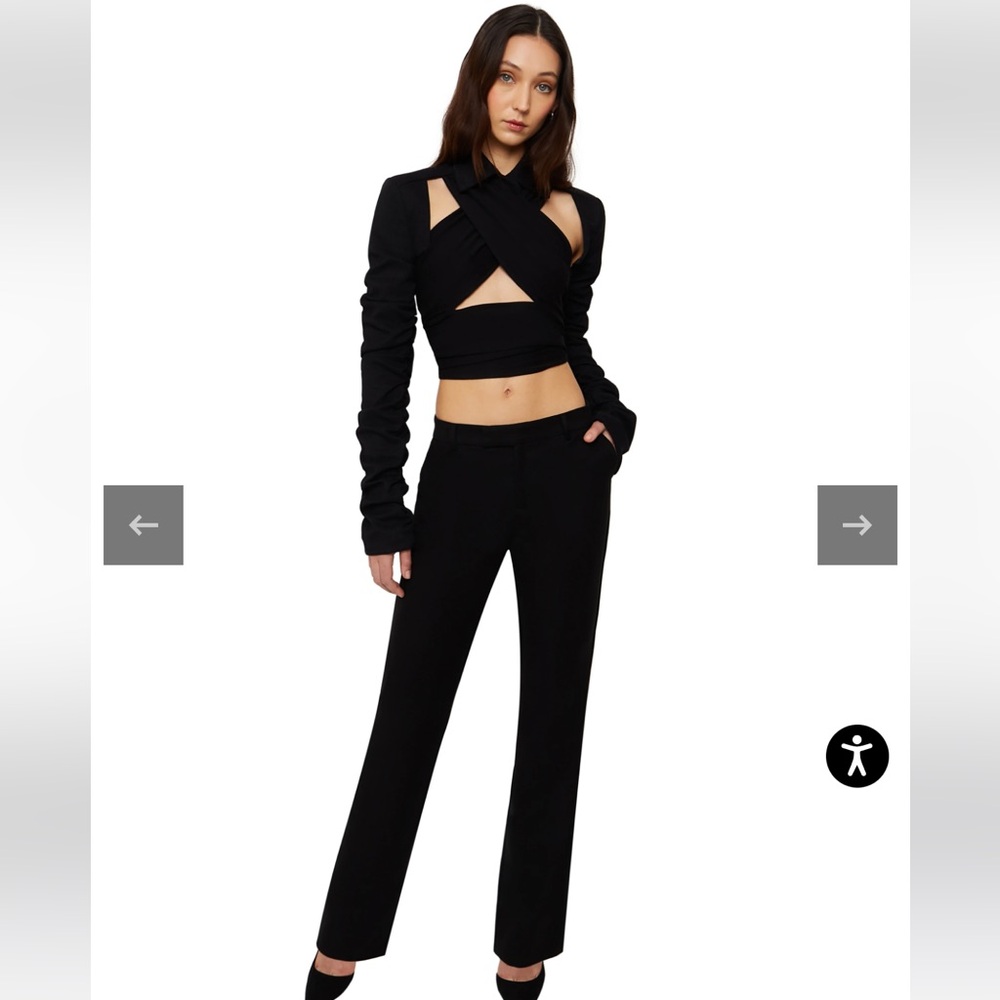 Danielle Guizio Low Rise Trouser